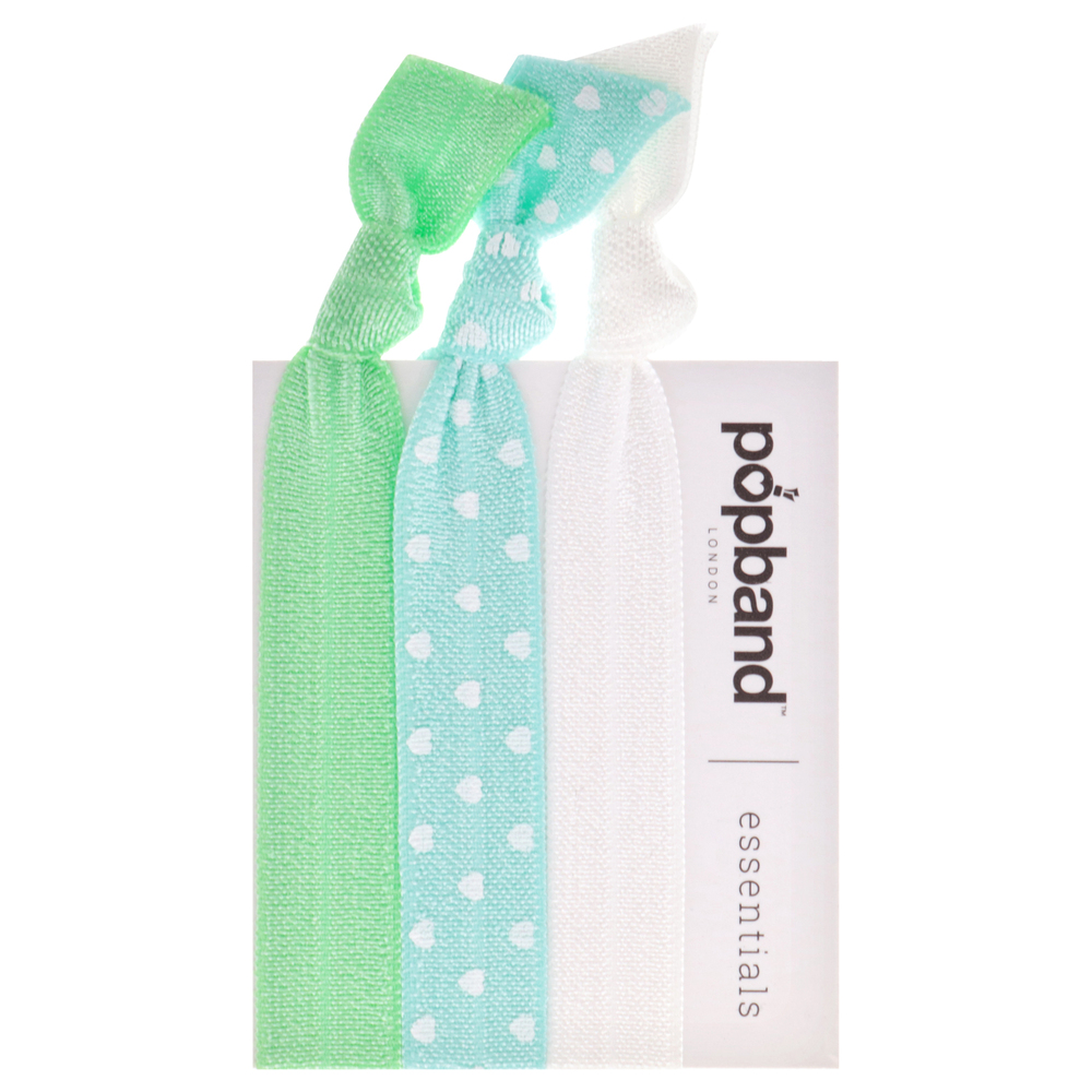 Essential Hair Bands - Mint Green by Popband for Women - 3 Pc Hair Bands